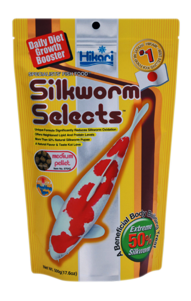 0042055076425 HIKARI SILKWORM SELECT MEDIUM 500 GRAM FRONT-600